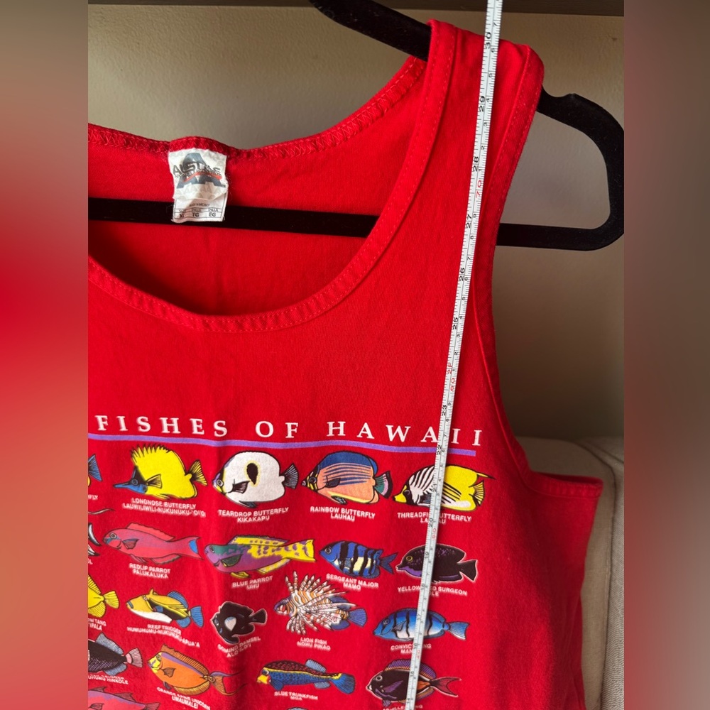 The fishes of Hawaii graphic tank Sz XL - Picture 5 of 6